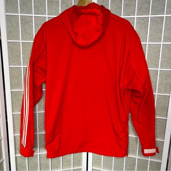 Adidas Originals Tennoji Windbreaker jacket Red size small Pullover anorak Smock - Picture 2 of 12